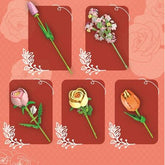 building block flower sets